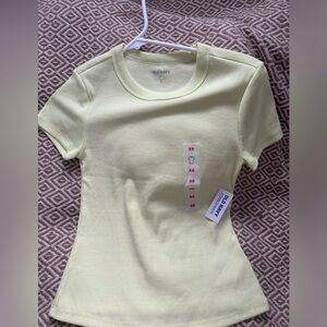 NEON yellow old navy xs t-shirt.